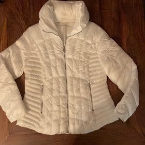 Karl Lagerfeld White Puffer Jacket